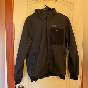 Patagonia Tin Shed Work Jacket Full Zip Stand Up Collar Charcoal Mens Size M